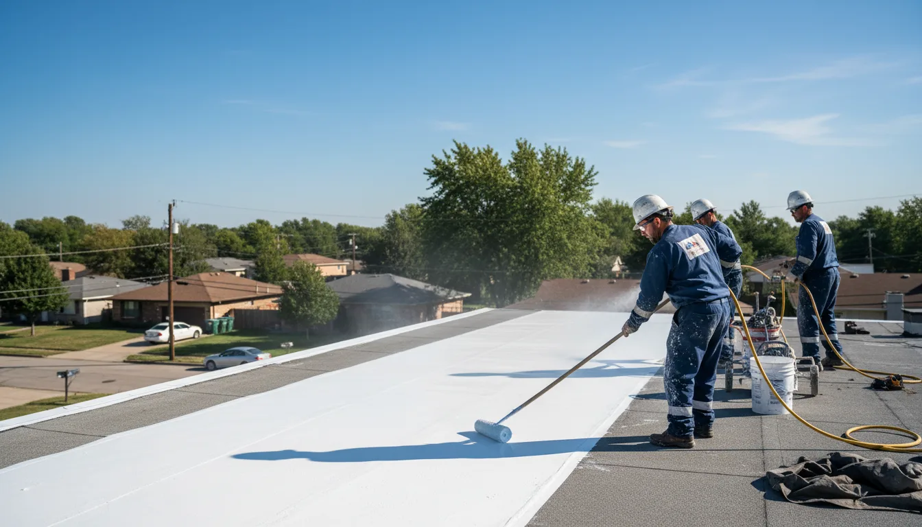 Commercial roof coating in Leavenworth, KS near me